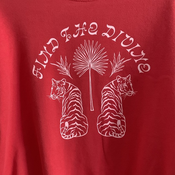 pacsun red crew neck women’s size small - Picture 4 of 4